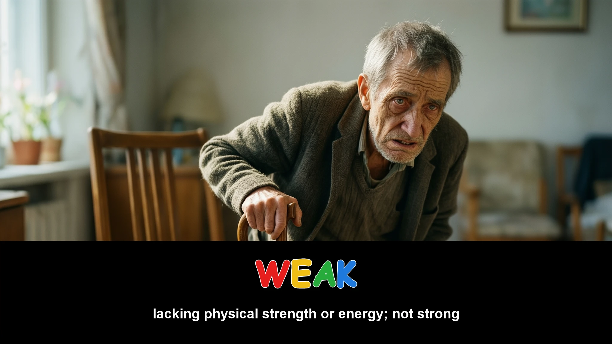 English Illustration for weak